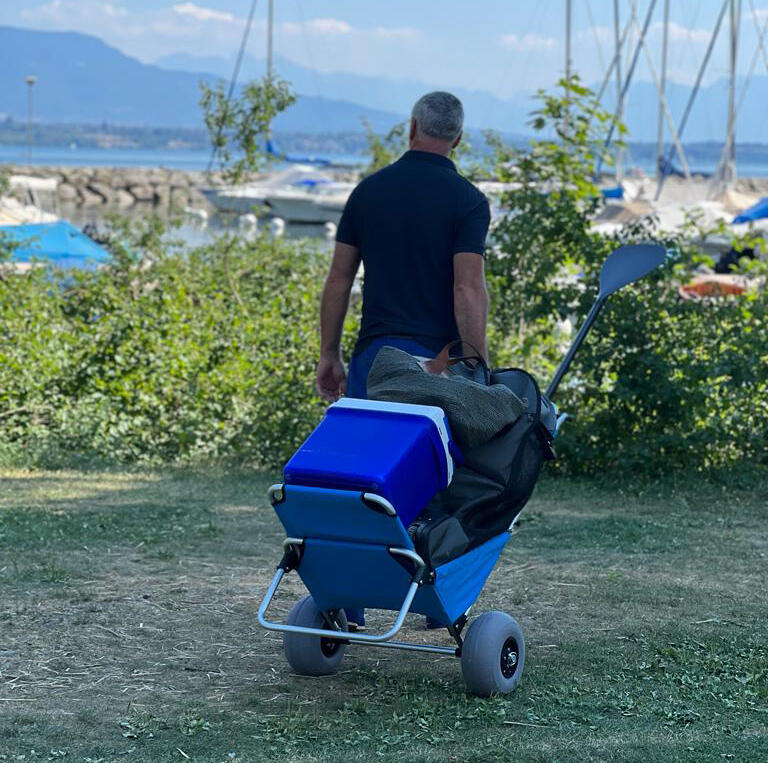 Wózek plażowy z fotelem 3/7