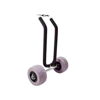 Carrello in alluminio 1 pagaia ruote a bassa pressione speciale da spiaggia