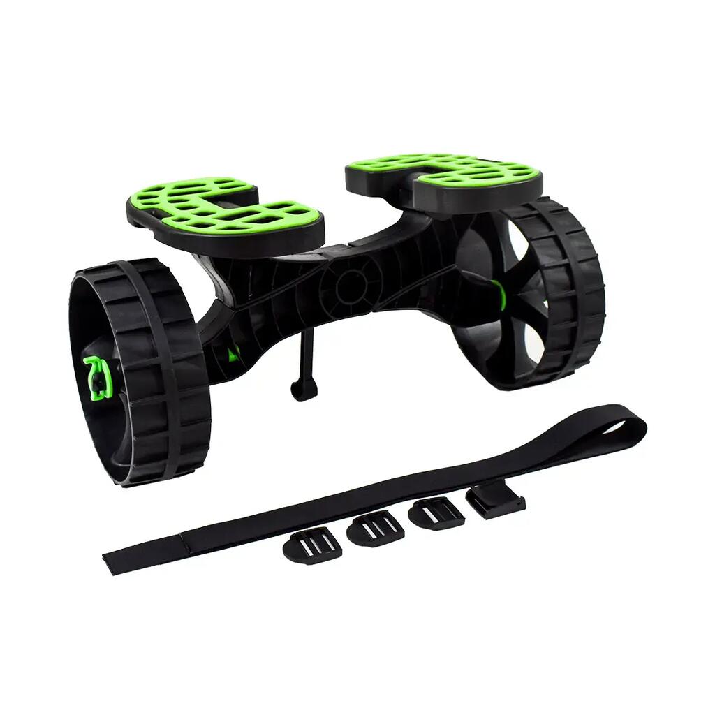 Transport trolley for kayak and paddle