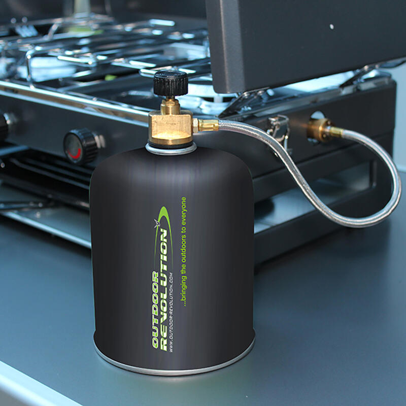 Twin Burner Gas Stove & Grill OUTDOOR REVOLUTION Decathlon