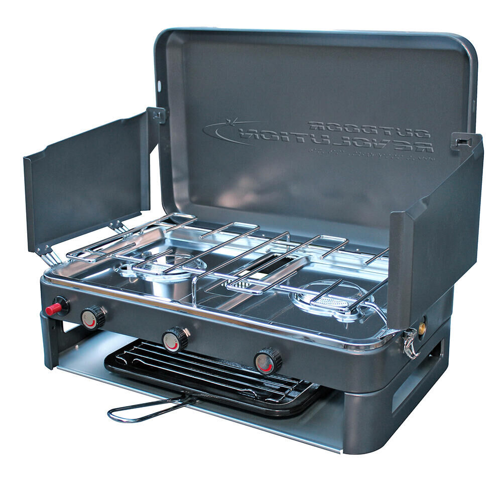 OUTDOOR REVOLUTION Twin Burner Gas Stove & Grill