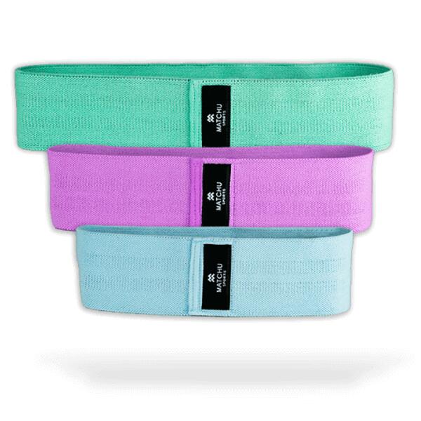 MATCHU SPORTS Weerstandsbanden set - booty bands - Light/Medium/Heavy - Unisex