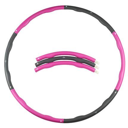 Fitnessreifen - Hula Hoop Reifen - Gymnastikreifen 1,2 kg - Lila/Grau