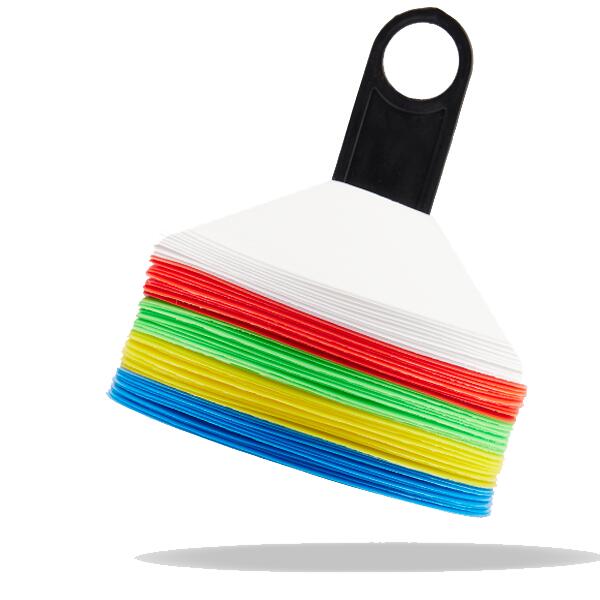 Matchu Sports - Lot De 50 Coupelles - Football - 5 Couleurs: Blanc - Jaune - Vert - Bleu - Rouge - Cône - Multicolore - Taille Unique - Decathlon