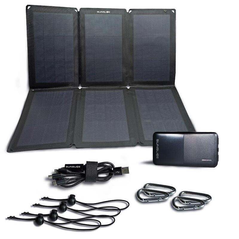 Pack energético nómada | Panel solar de 48 W con batería de 37 Wh
