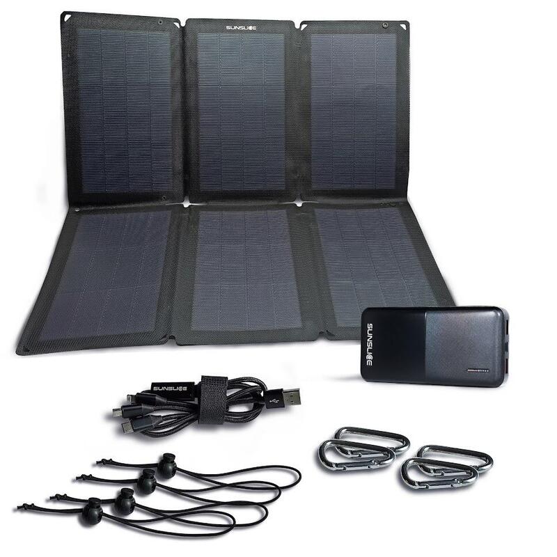 Pack energético nómada | Panel solar de 48 W con batería de 74 Wh