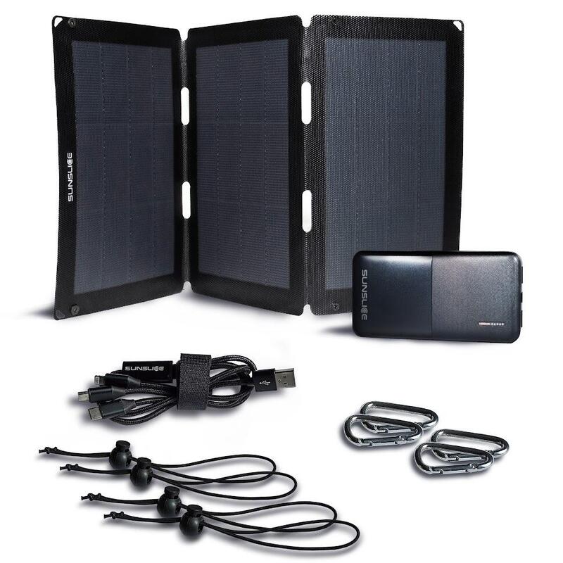 Pack energético nómada | Panel solar de 24 W con batería de 37 Wh