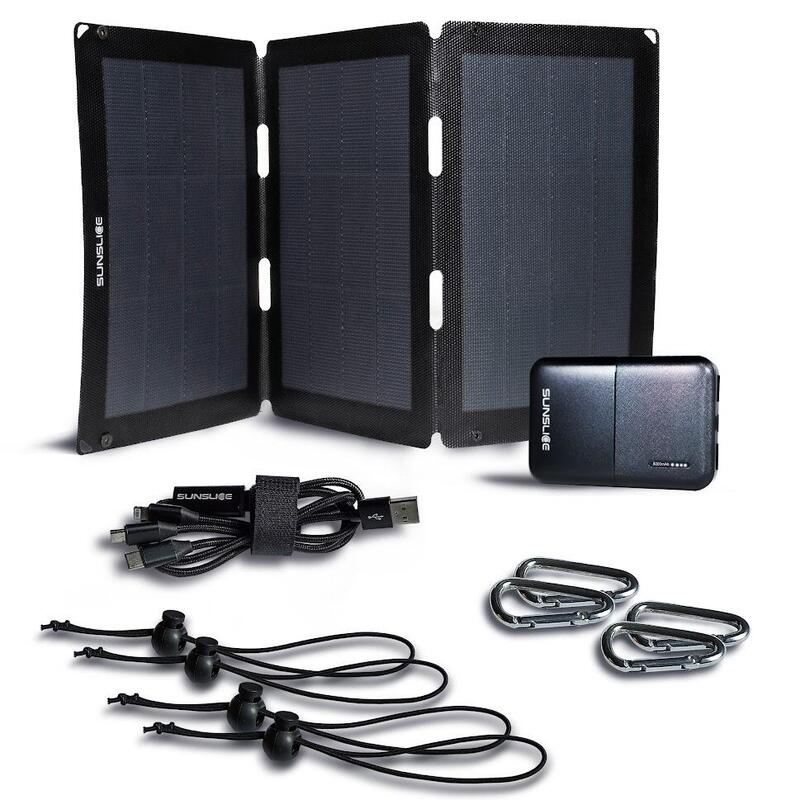 Pack energético nómada | Panel solar de 24 W con batería de 18,5 Wh