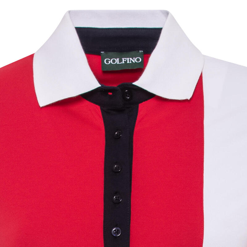 Polo femme Golfino Classic tricolore