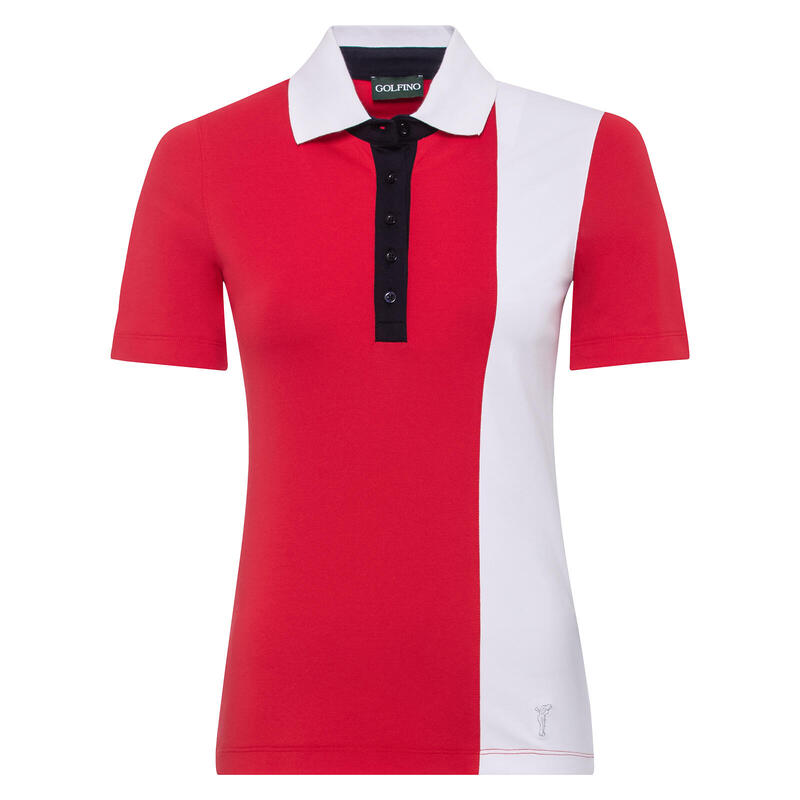 Polo femme Golfino Classic tricolore