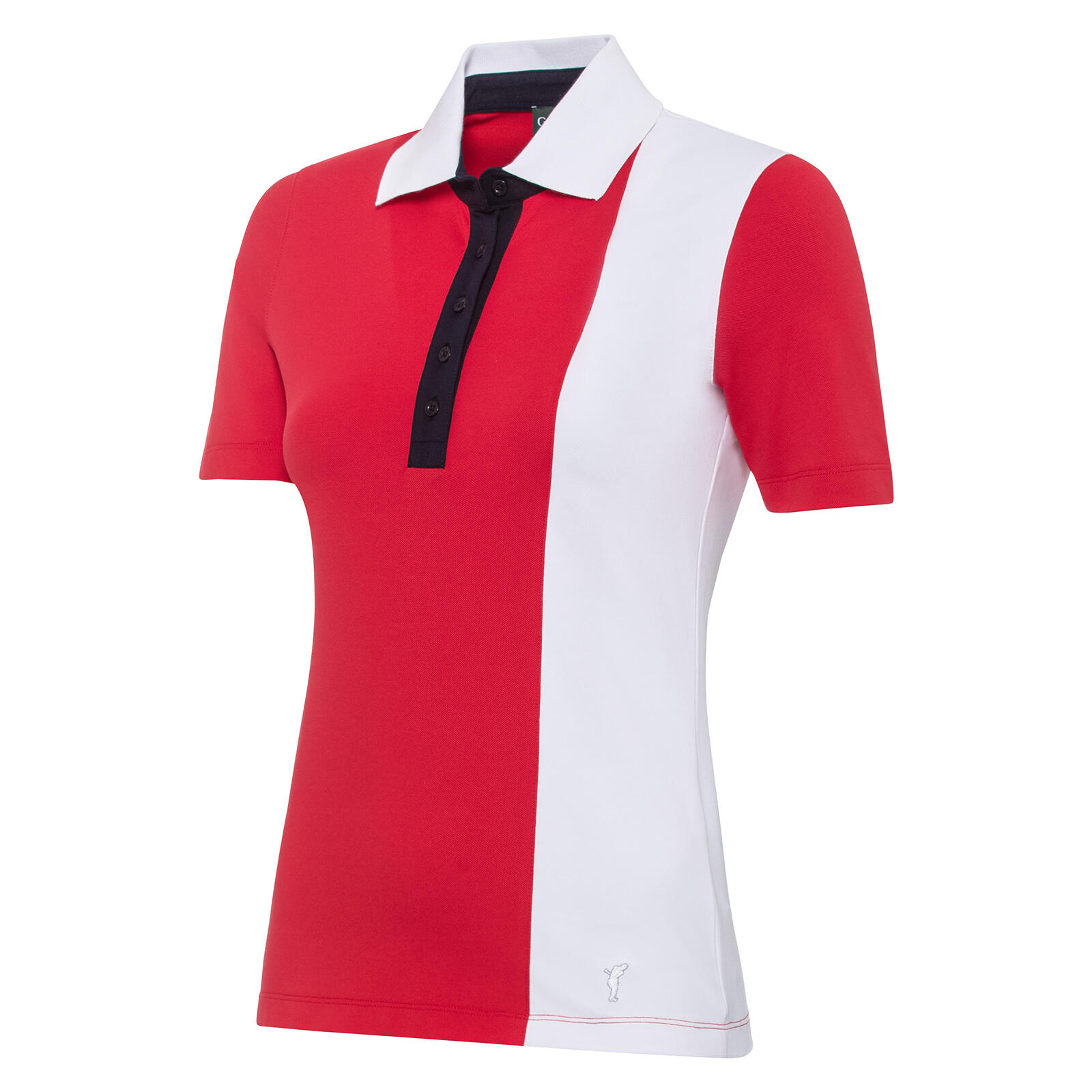 Polo feminina Golfino Classic tricolore 2/4