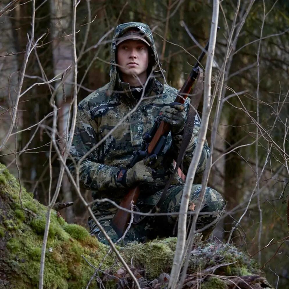 Veste longue de chasse pour homme, Ridge Pro Thermo Classic M Desolve Veil 2/6