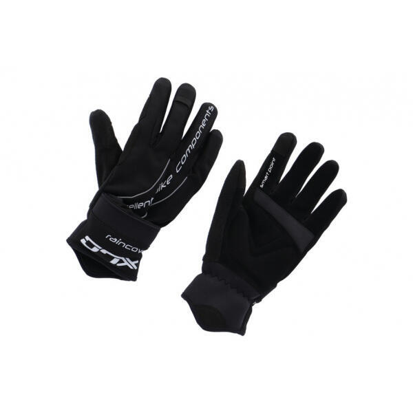 Gants vélo longs hiver avec protection pluie sur doigts pouce et index XLC CG-L1