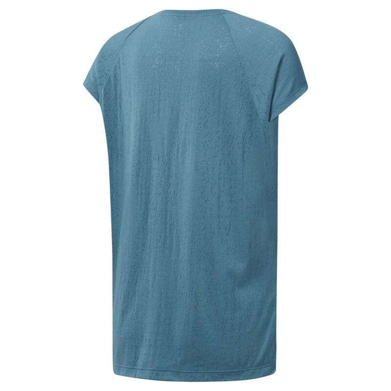 Camiseta para Mujer sin Mangas Reebok Burnout Azul