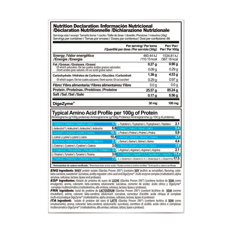 Whey isolate zero 1kg Life Pro