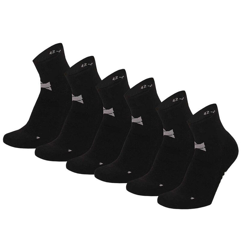 Xtreme chaussettes de yoga 6 paires Noir