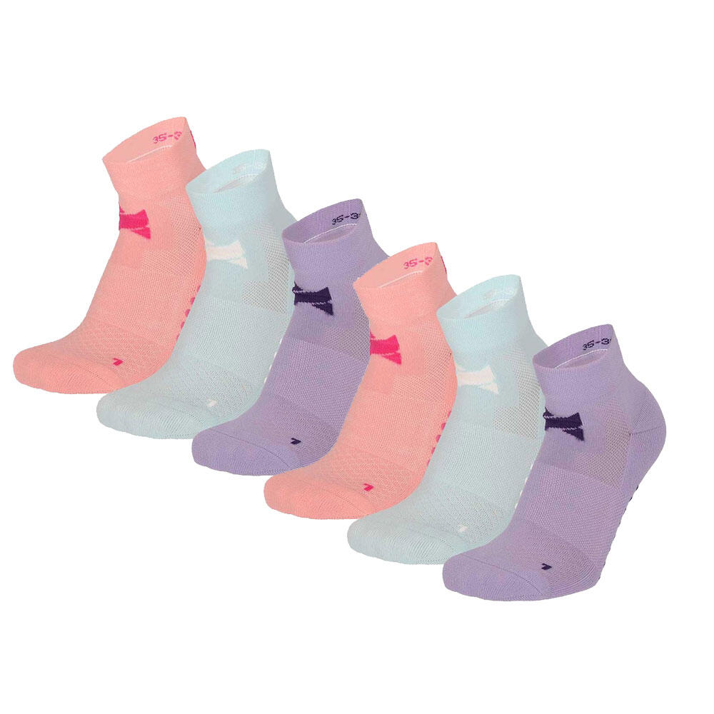 Xtreme Sockswear   - Xtreme Chaussettes De Yoga 6 Paires Pastel - Chaussettes - Violet - 39/42 - Decathlon
