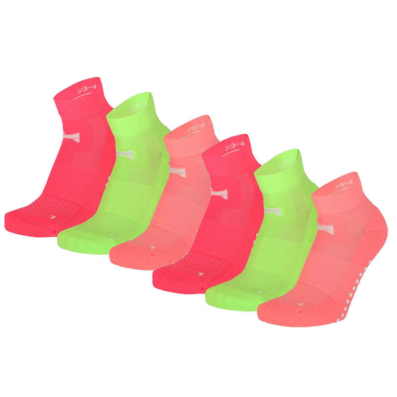 Xtreme chaussettes de yoga 6 paires Néon