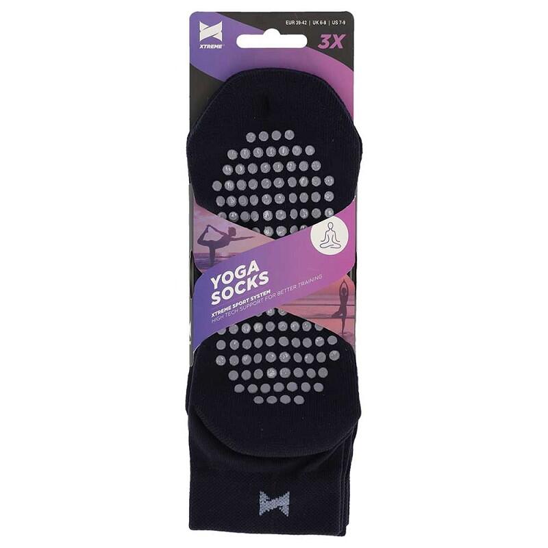 Xtreme chaussettes de yoga 6 paires Marine