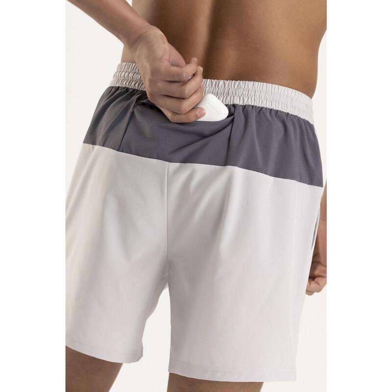 PANTALÓN CORTO deportivo hombre PRO gris cálido NOX