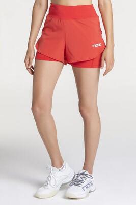 Women's red nox fit pro shorts