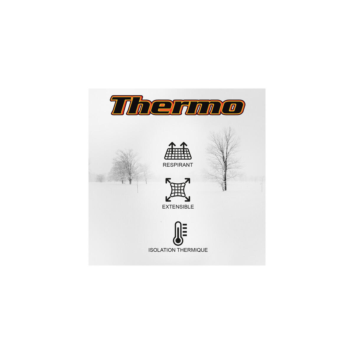 Tricot de peau manches longues col rond Thermo 4/4
