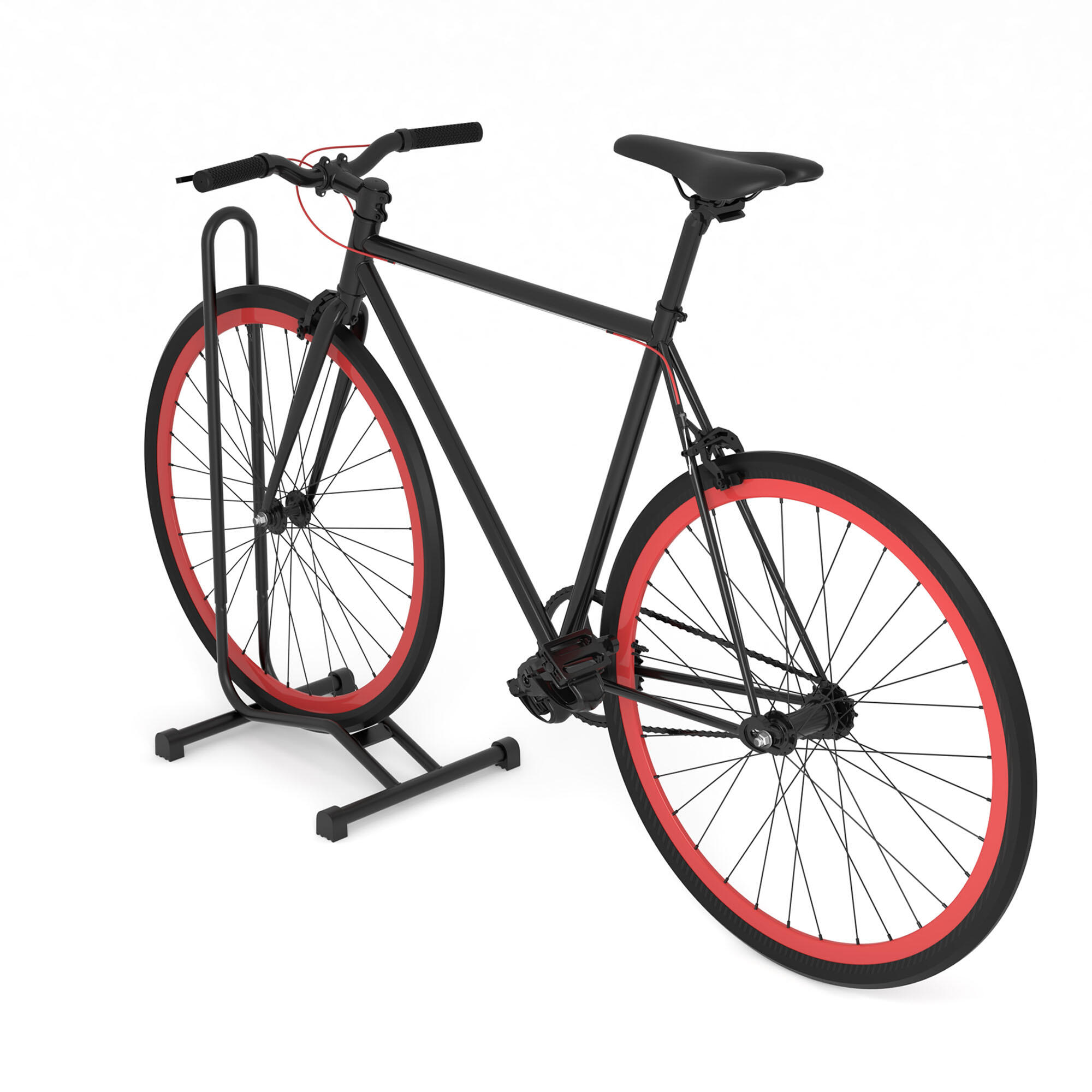 Soporte para bicicleta de suelo | Incluye elementos de fijación 5/5