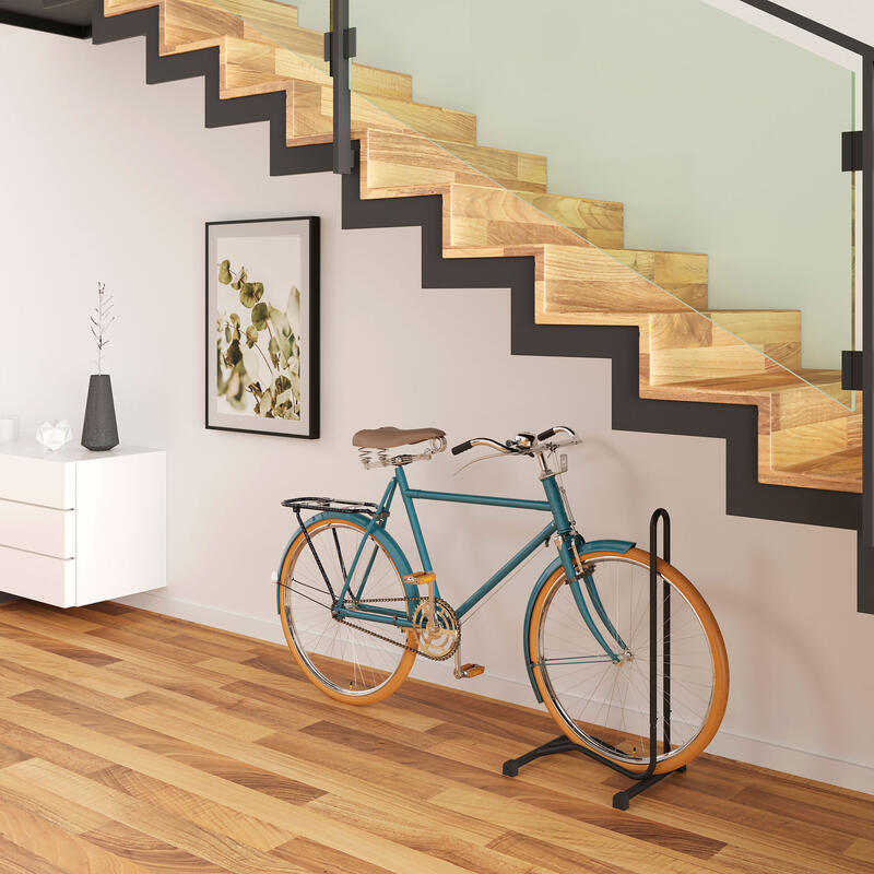 Soporte para bicicleta portátil de suelo Incluye elementos de fijación