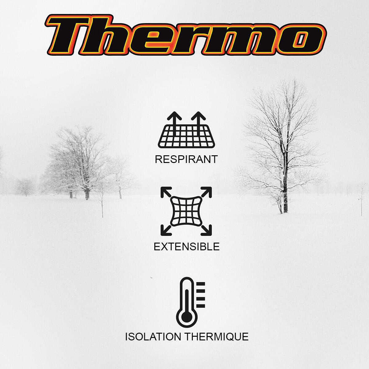 Tricot de peau col rond manches longues Thermo 6/7