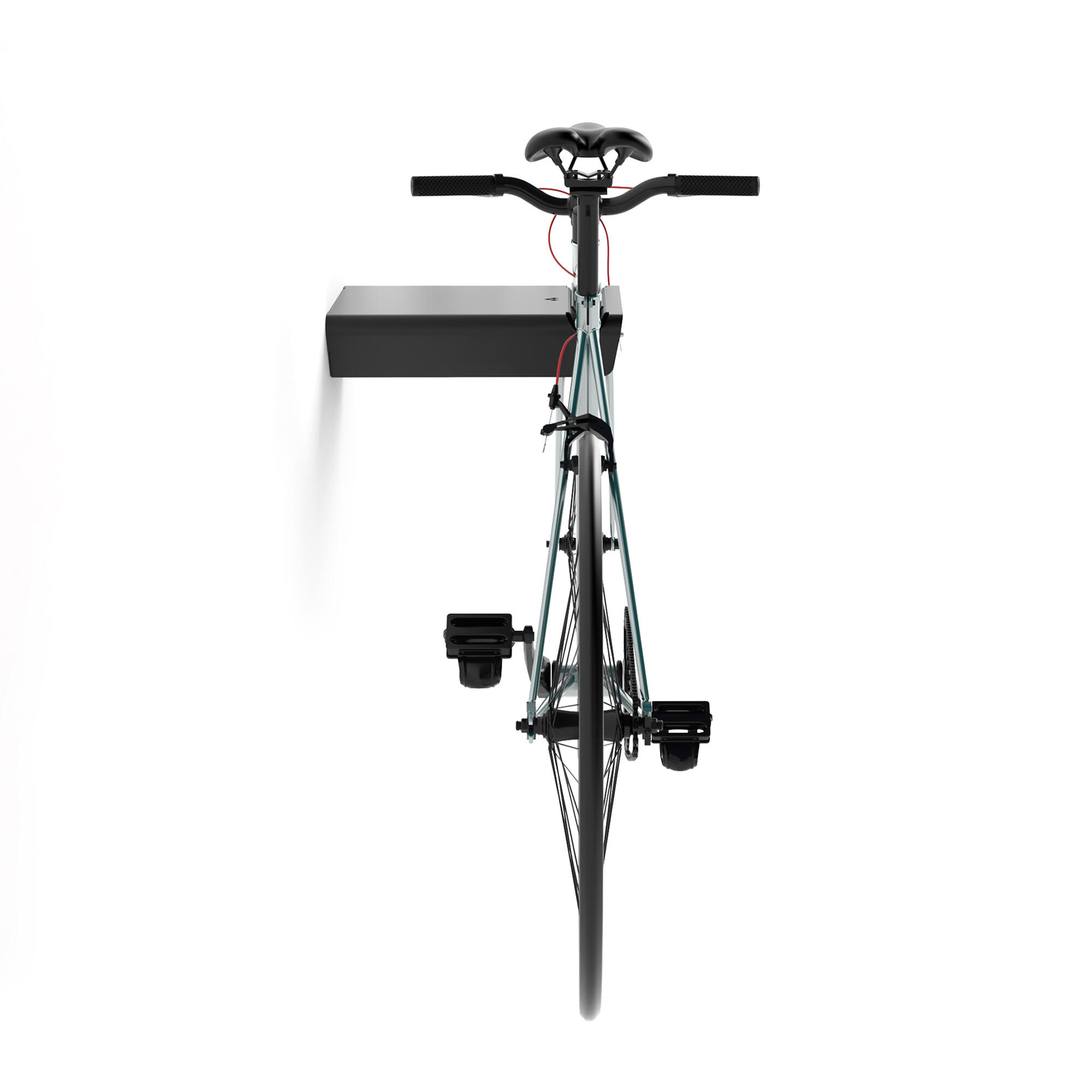 Suporte fixo de parede para bicicleta em aço Inclui parafusos Fácil instalação 4/5