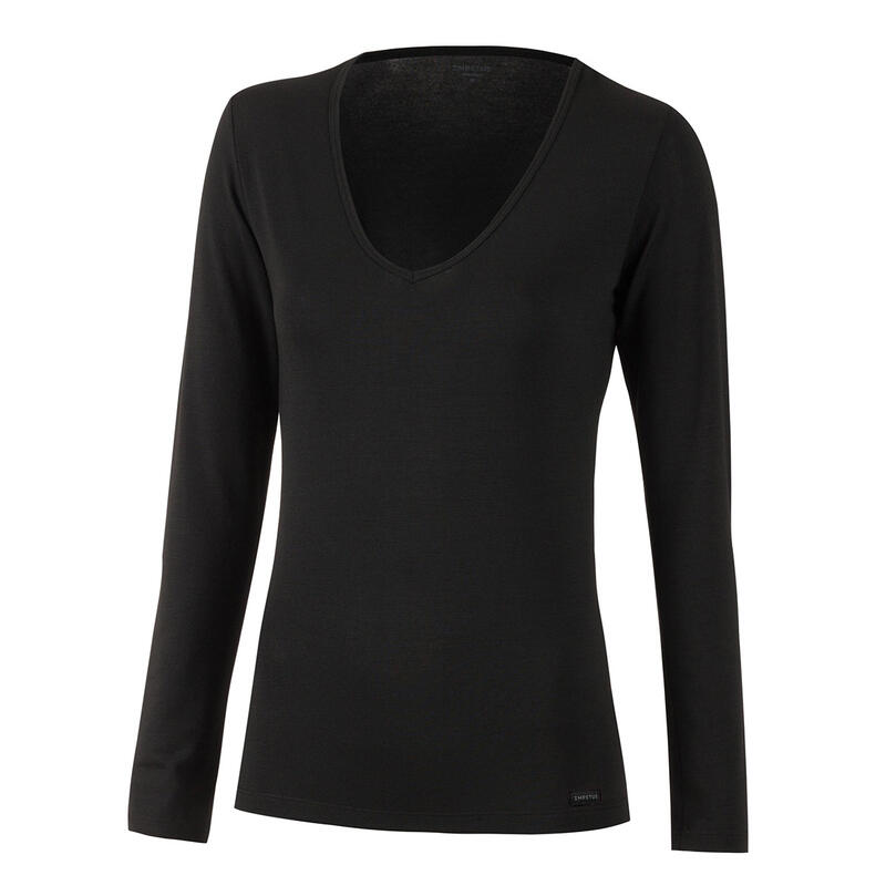 Shirt met V-hals en lange mouwen Thermo