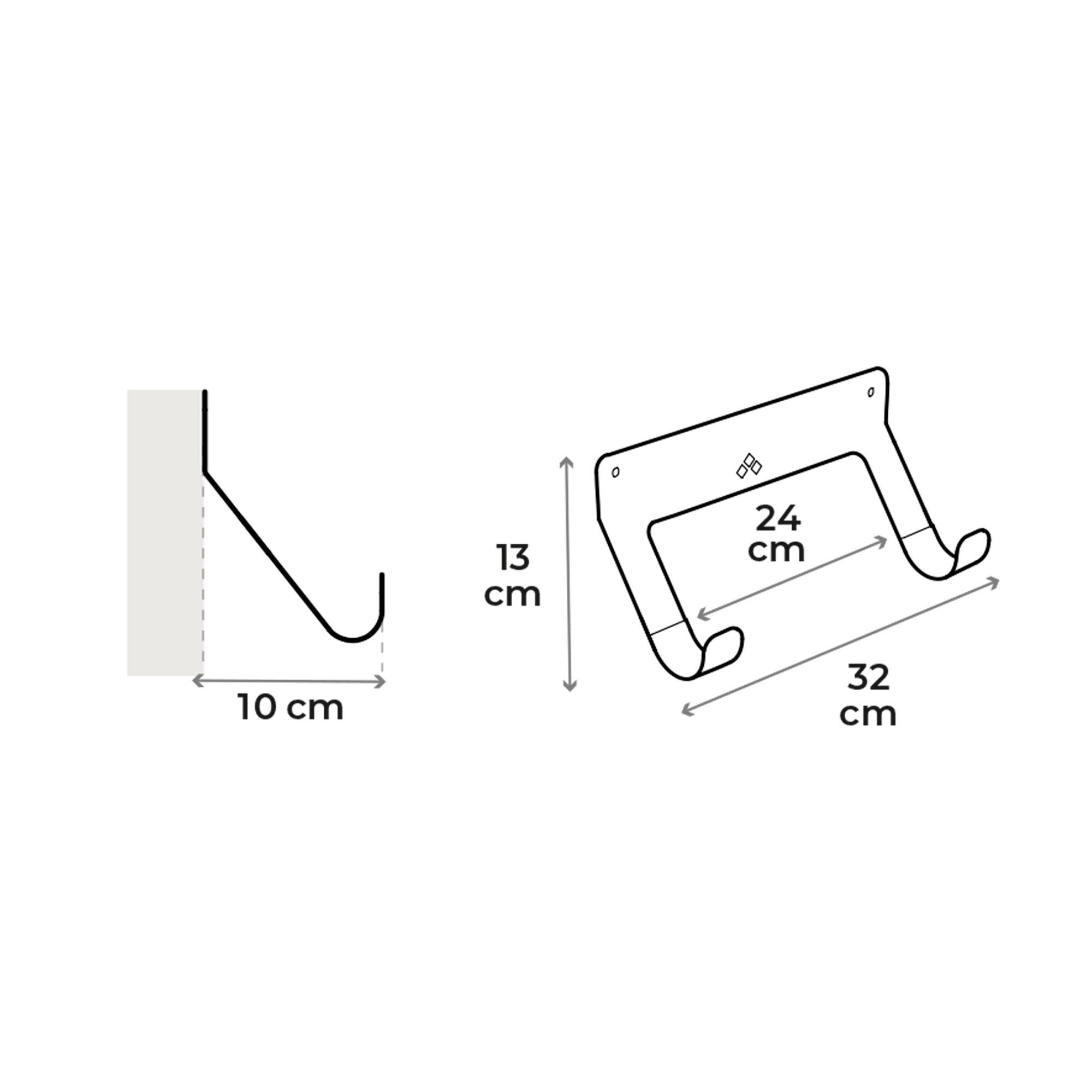 Soporte de pared para patinete eléctrico con protector para manillar y pared 2/7