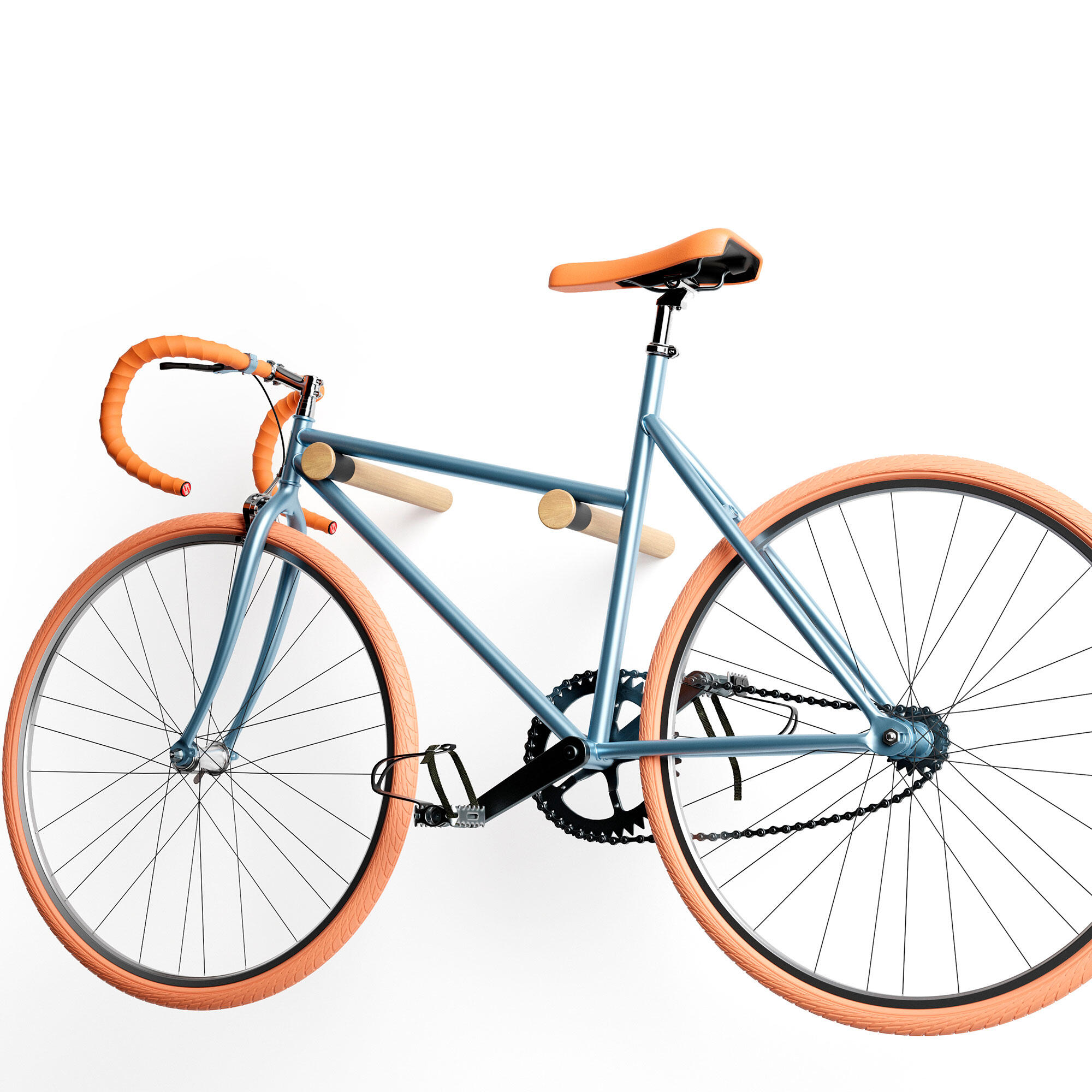 Soporte fijo para bicicleta con marco recto Incluye tornillos Fácil instalación 4/5