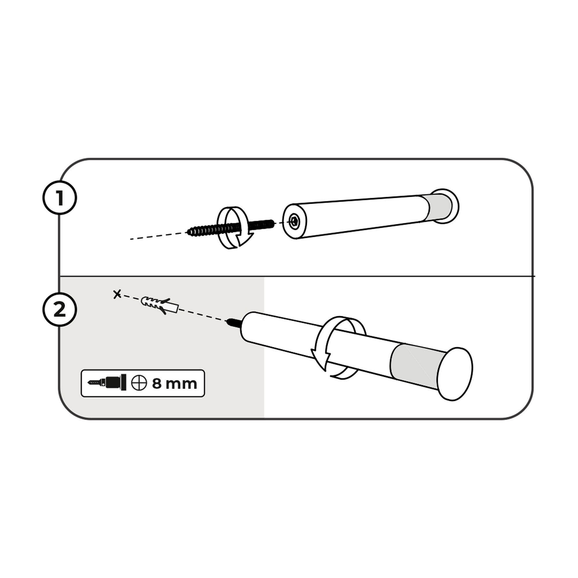 Soporte fijo para bicicleta con marco recto Incluye tornillos Fácil instalación 2/5