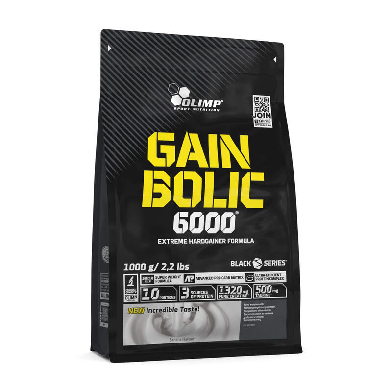 Odżywka na masę Olimp Gain Bolic 6000 - 1000g - Banan
