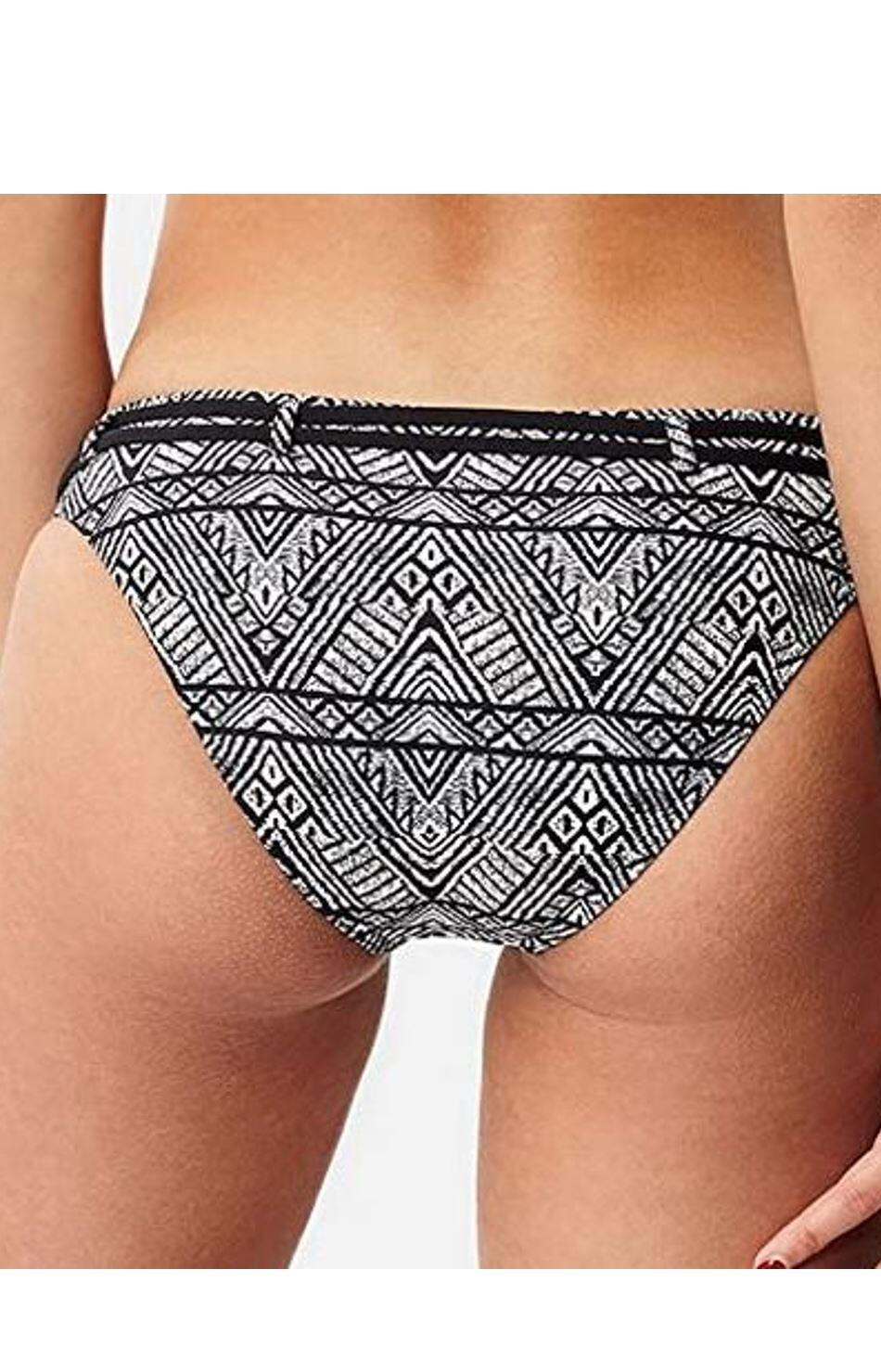 O´neill Bikini Hose Hip fit Belted schwarz /weiß 2/3