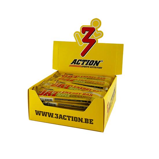 3ACTION OAT ENERGY BAR APPEL KANEEL 45G - DOOS 20 REPEN