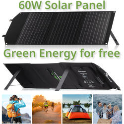 KIT Batería Externa Portátil 1200 W + Panel Solar 120 W Bresser,Camping  Viajes