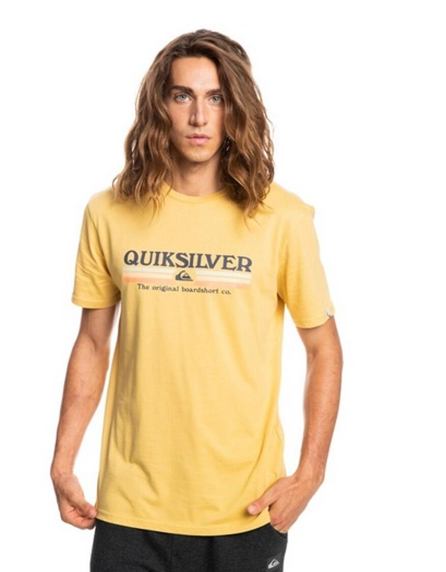 QUIKSILVER Quiksilver Herren T-Shirt Lined Up gelb