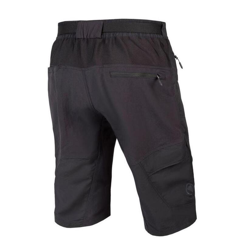 Pantalon corto Ciclismo Mtb Hummvee con culote interior Negro