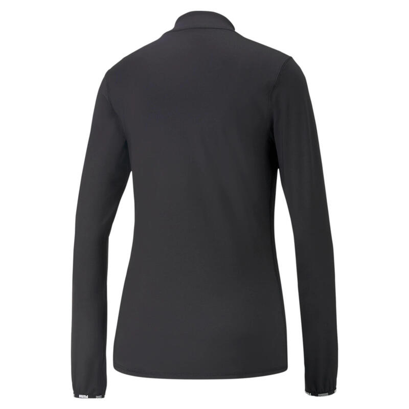 Camiseta de Manga Larga Mujer Puma Strong 1/4 Zip Negro