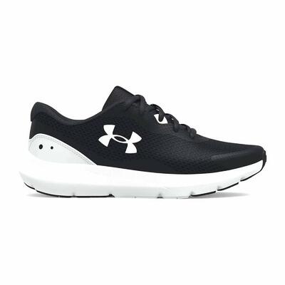Dames logo trainers (zwart, wit)