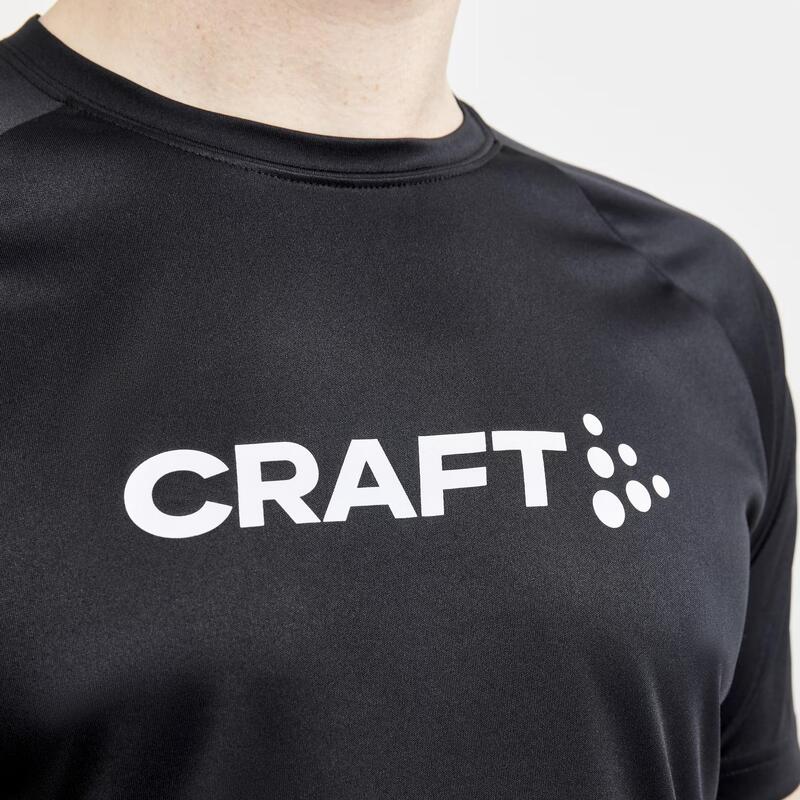 Camiseta de Manga Corta Craft Core Essence Logo Negro