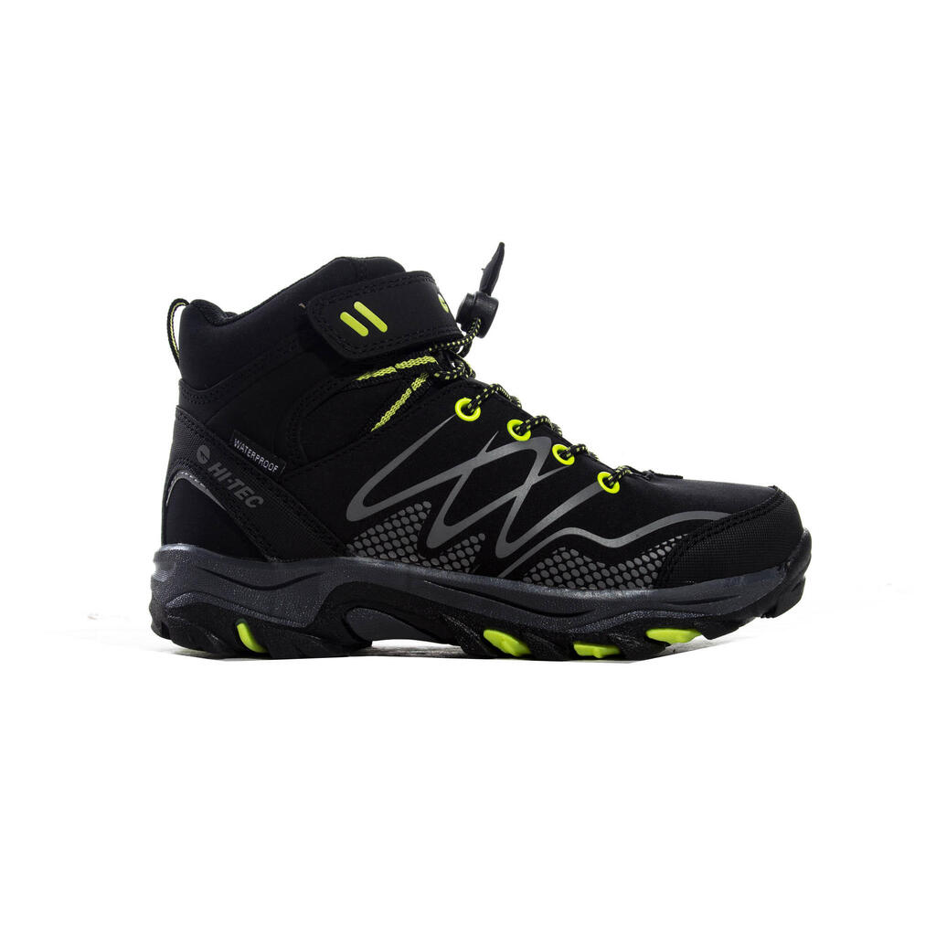 Hi-Tec Blackout Mid Boots Black/Lime UK 2 Black/lime