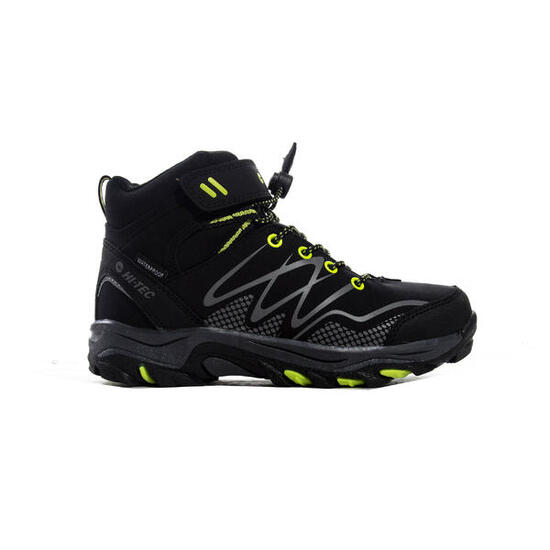 HI-TEC Hi-Tec Blackout Mid Wp Jr Wandelschoenen Hoge Hiel ZWART/LIMOEN 30