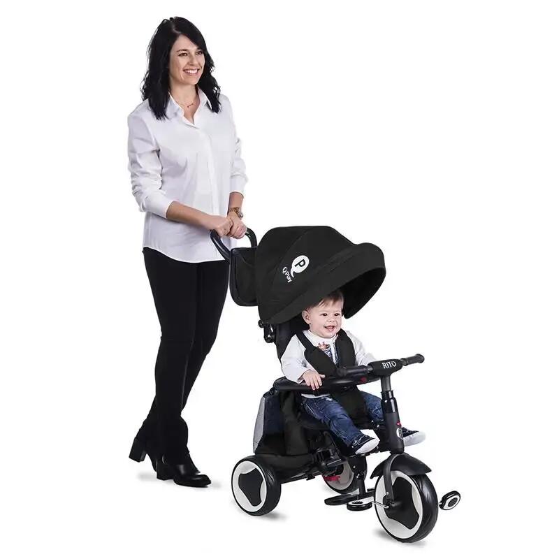 Tricicleta pliabila Qplay Rito PLUS Negru 6/6