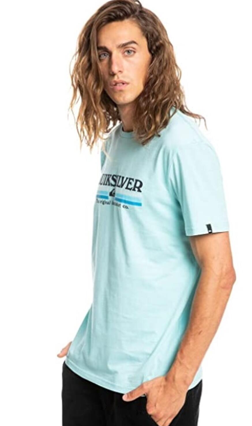 QUIKSILVER Quiksilver T-Shirt Lined Up hellblau 3/3