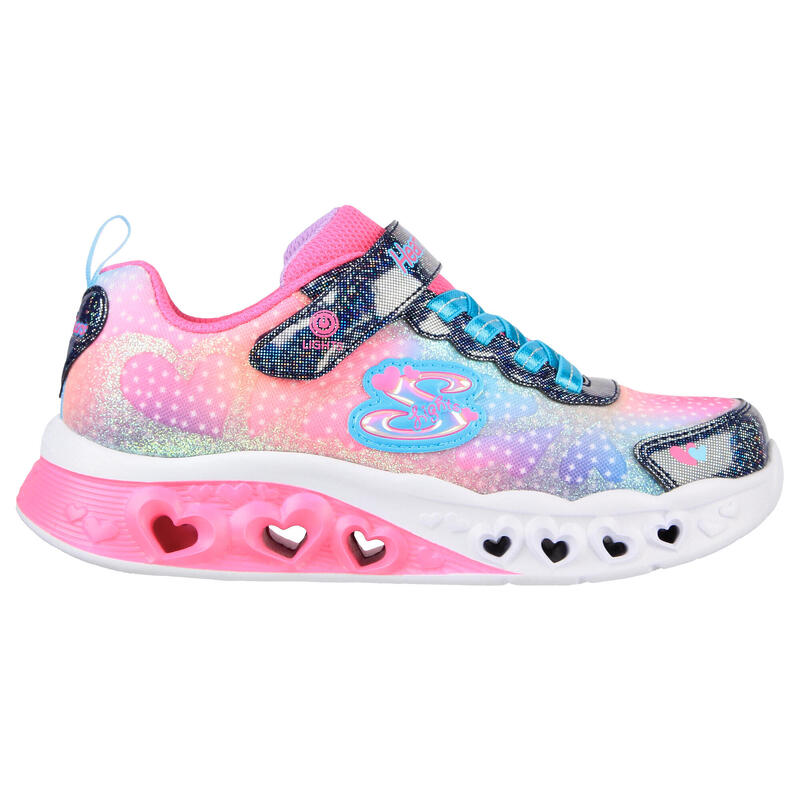 SKECHERS Kids FLUTTER HEART LIGHTS SIMPLY Sneakers Bleu marine / Multicolore