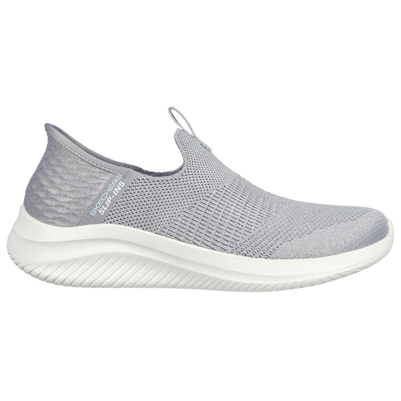 SKECHERS Women ULTRA FLEX 3.0 SMOOTH STEP À enfiler Gris clair