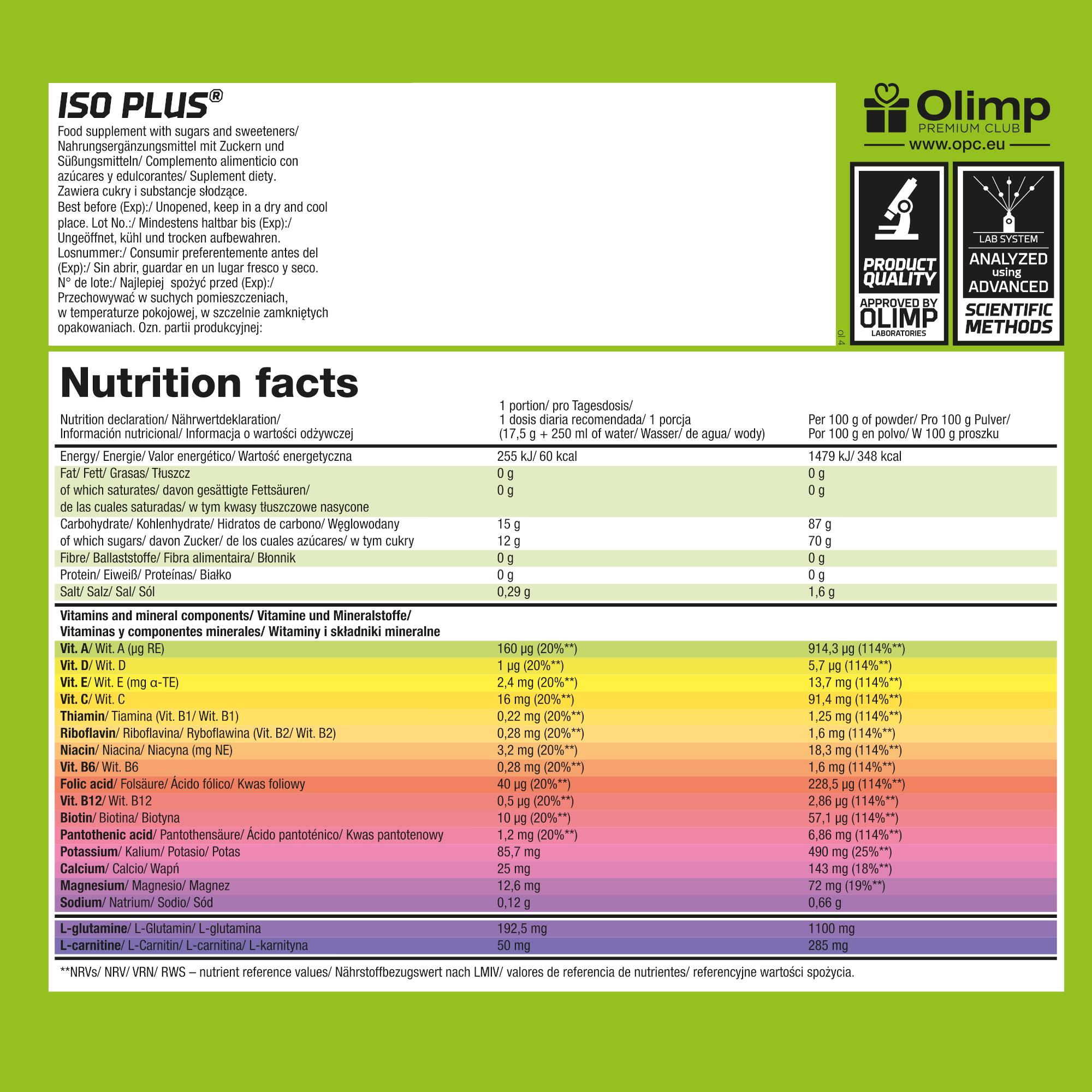 Izotonik w proszku Olimp Iso Plus® Powder - 1505 g - Pomarańcza Pomarańcza 3/3